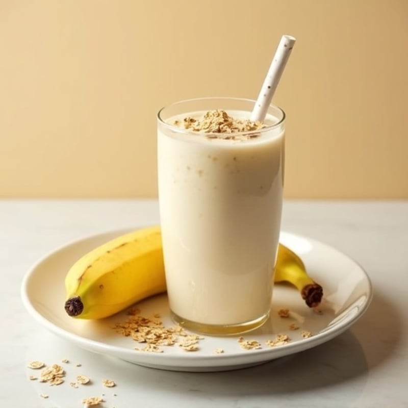 Creamy Vanilla-Banana Protein Smoothie