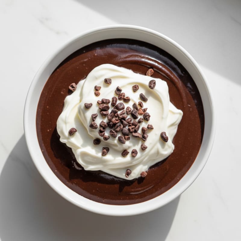 Silky Chocolate Protein Pudding with Greek Yogurt