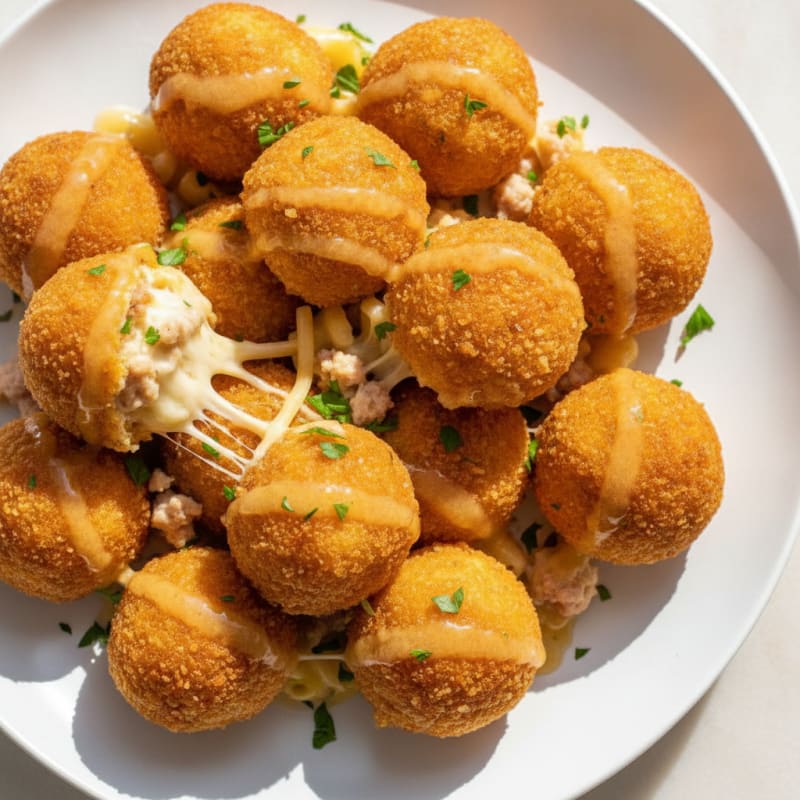 Deep-Fried Mac & Cheese Balls