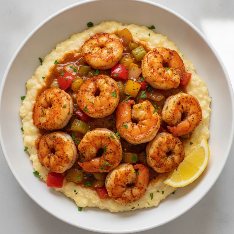Cajun Shrimp and Grits