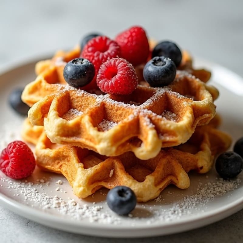 Crispy Protein-Packed Almond Flour Waffles