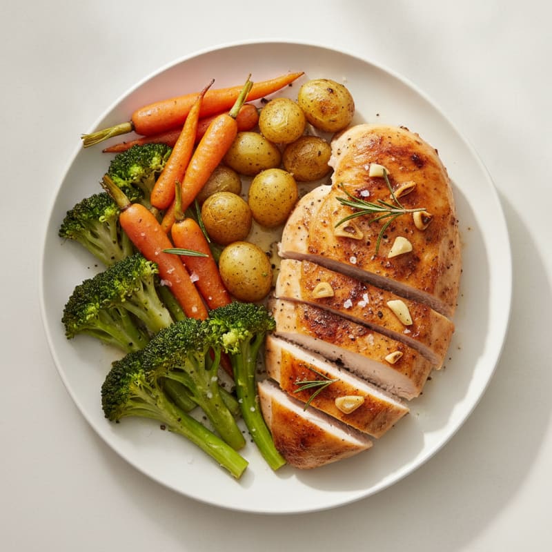Garlic Herb Roasted Chicken with Vegetables