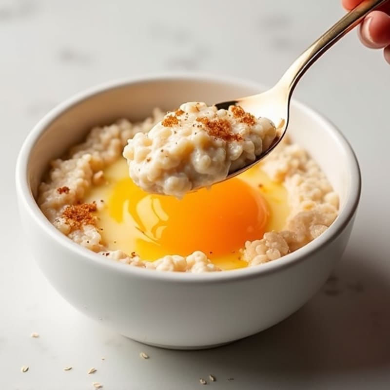 Creamy Protein-Packed Vanilla Egg White Oatmeal