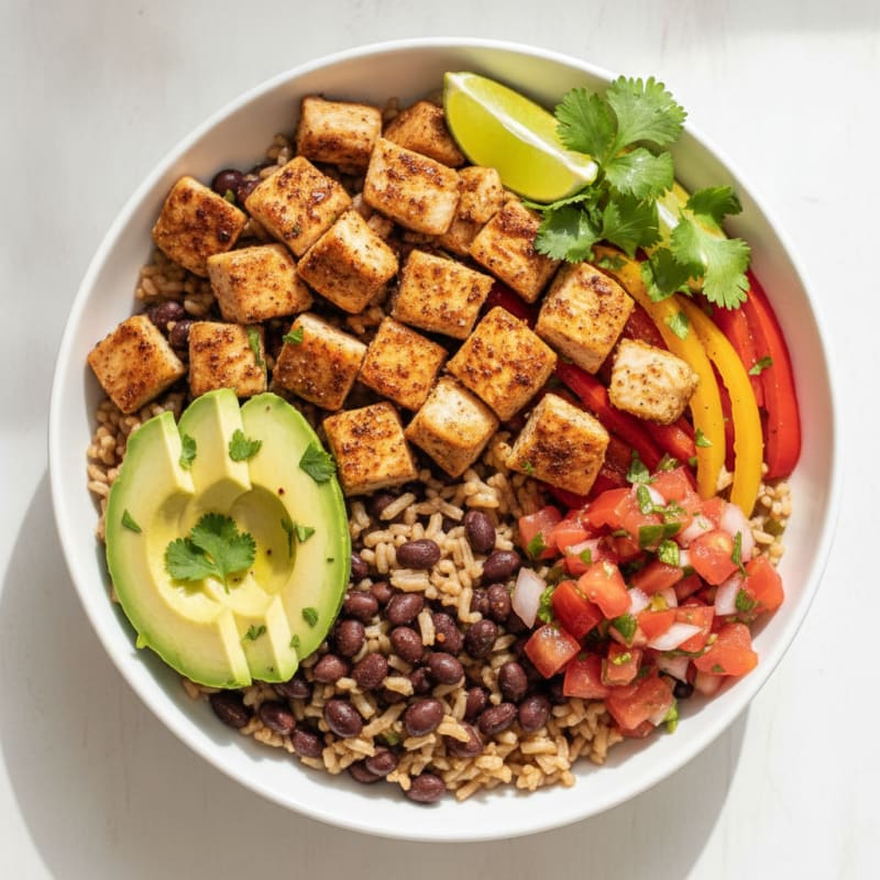 Chicken Taco Rice Bowl