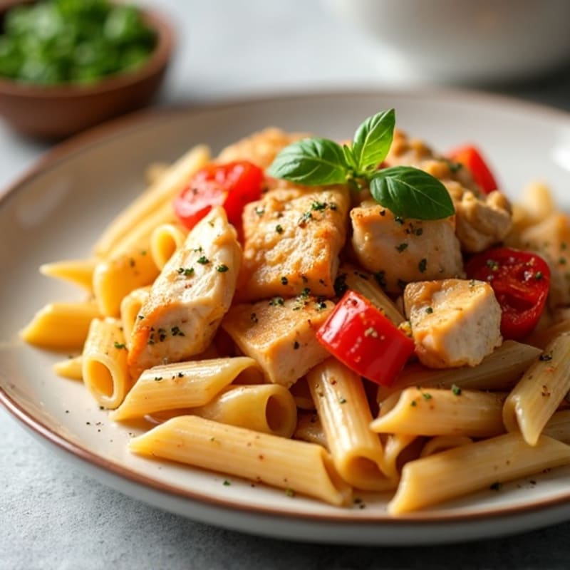 Creamy Cajun Chicken Pasta with Bell Peppers