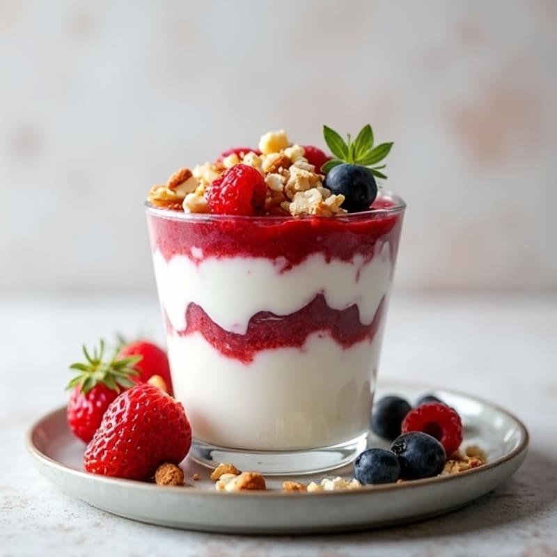 Creamy Greek Yogurt Protein Parfait with Mixed Berries