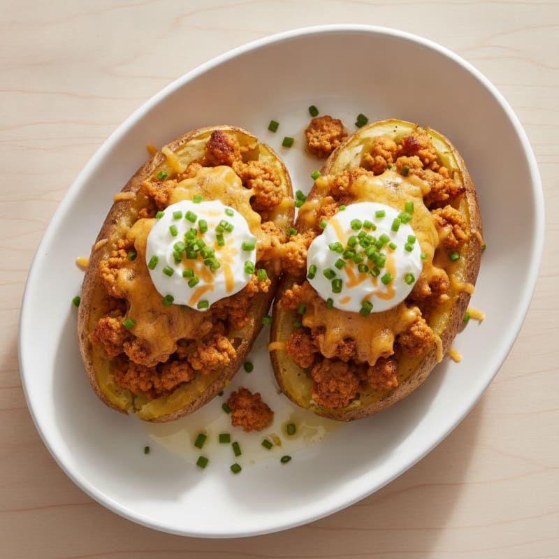 Loaded Baked Potatoes with Chives