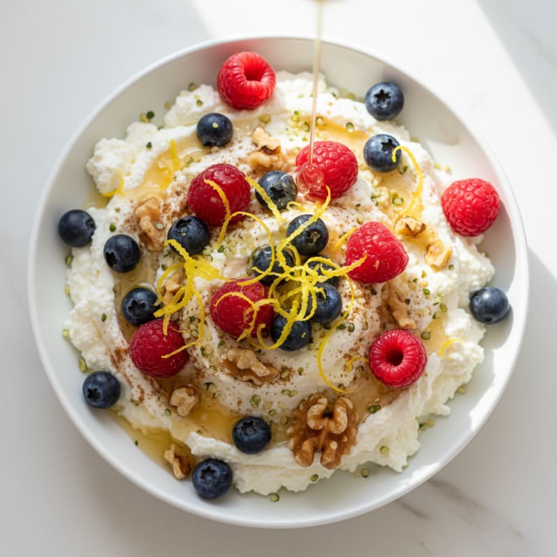 Creamy Cottage Cheese with Zesty Berries