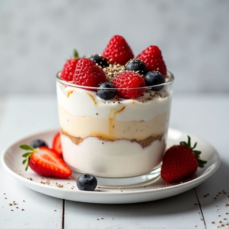 Creamy Greek Yogurt Protein Parfait with Berries