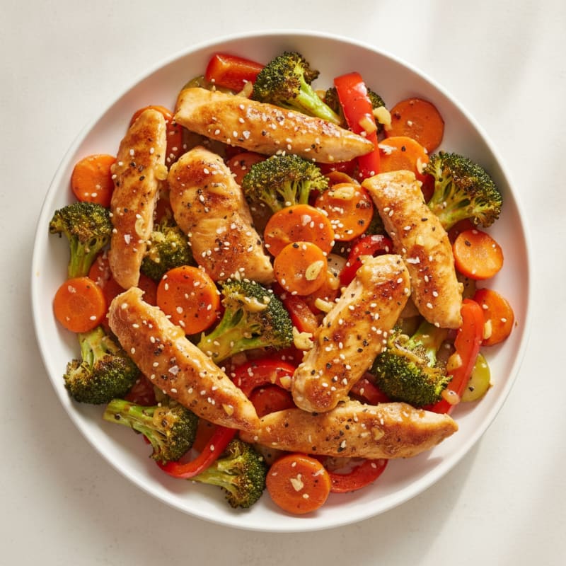 Teriyaki Chicken with Roasted Vegetables