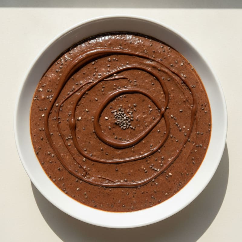 Creamy Chocolate Protein Pudding with Chia Seeds