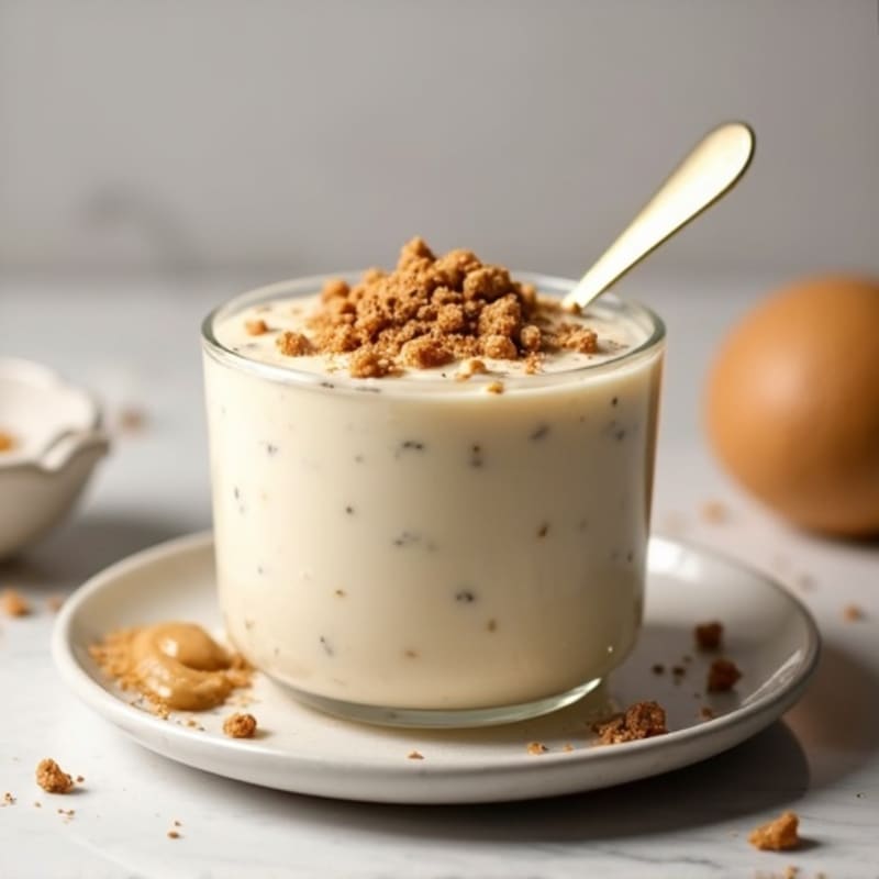 Creamy Vegan Protein Pudding with Peanut Butter and Chia Seeds