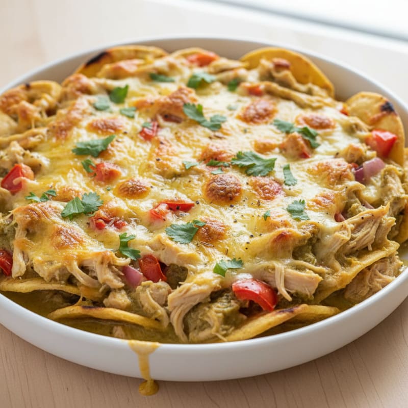 Creamy Chicken Enchilada Bake