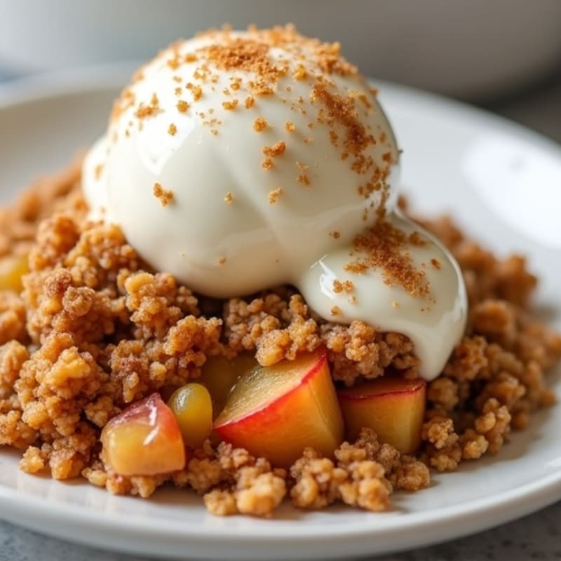 Crispy Oat Apple Crumble