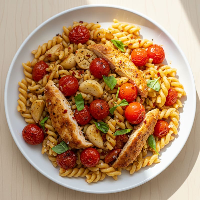 Roasted Tomato and Garlic Pasta