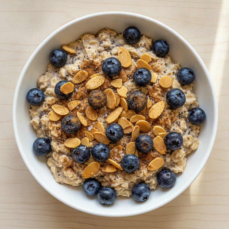 Blueberry Almond Overnight Oats