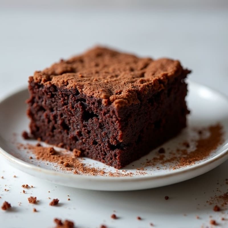 Fudgy Dark Chocolate Protein Brownie Cake