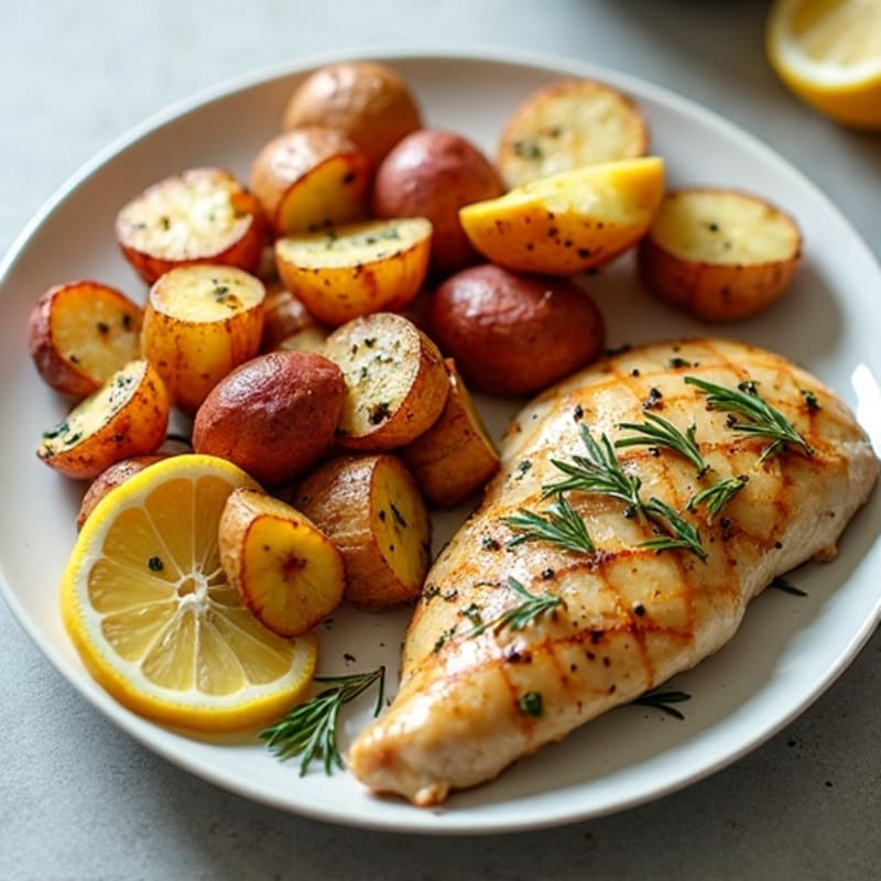 Sheet Pan Lemon Herb Chicken with Crispy Roasted Potatoes