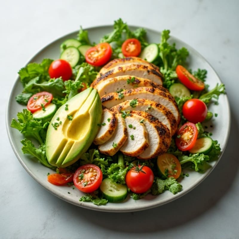 Avocado and Crisp Greens Salad