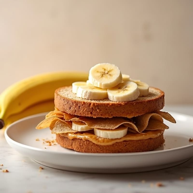 Protein-Packed Almond Butter Banana Sandwich