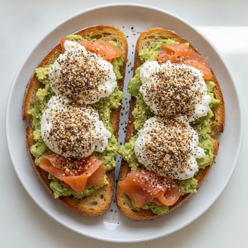 Sourdough Avocado Toast with Everything Bagel Seasoning