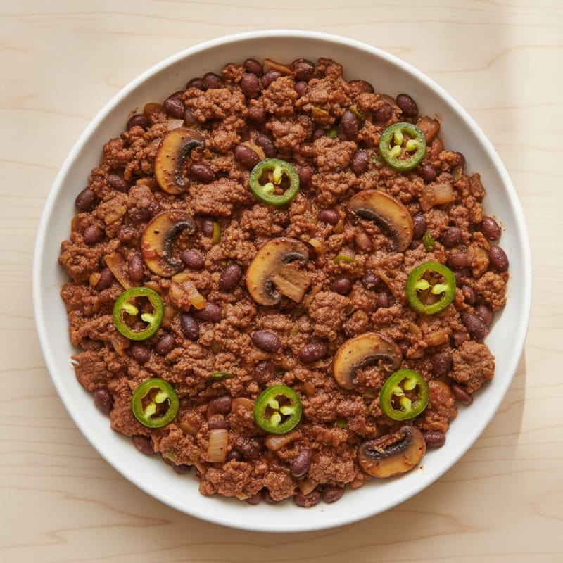 Jalapeno Beef and Black Bean Skillet