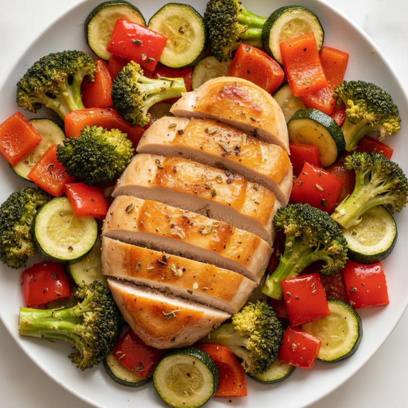 Lemon Herb Roasted Chicken and Veggies