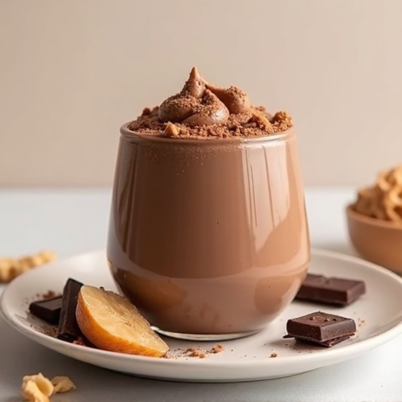 Silky Chocolate Peanut Butter Protein Mousse
