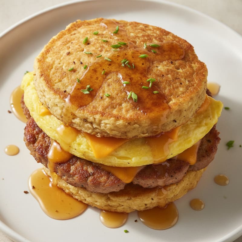 Sausage Egg and Cheese Griddle