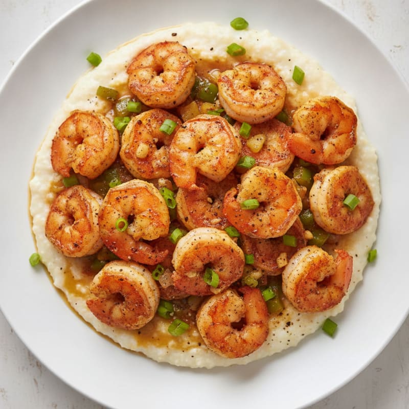 Cajun Shrimp with Creamy Grits