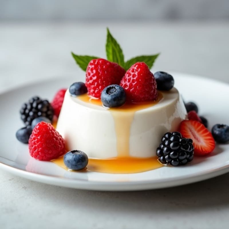 Greek Yogurt Protein Mousse with Berries