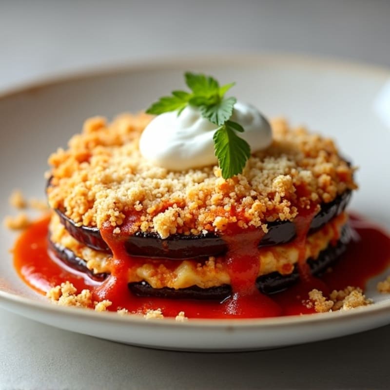 Crispy Baked Eggplant Parmesan