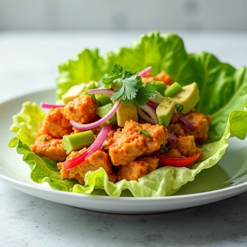 Spicy Sriracha Tuna Lettuce Wrap