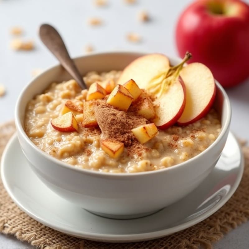 Creamy Apple Cinnamon Protein Oats