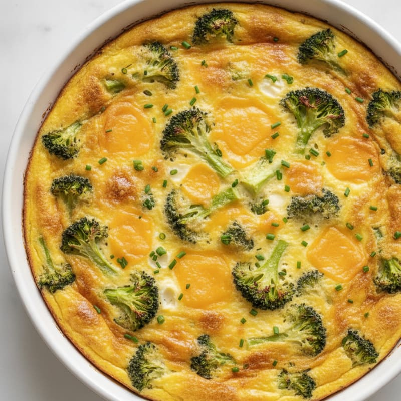 Broccoli and Cheddar Frittata