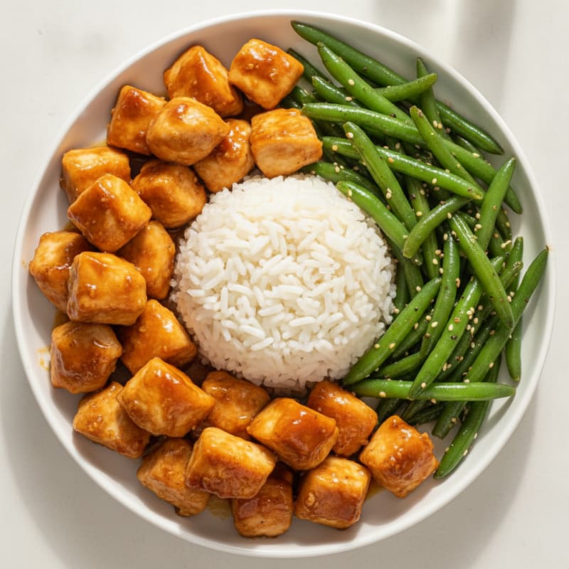 Teriyaki Chicken with Sesame Green Beans