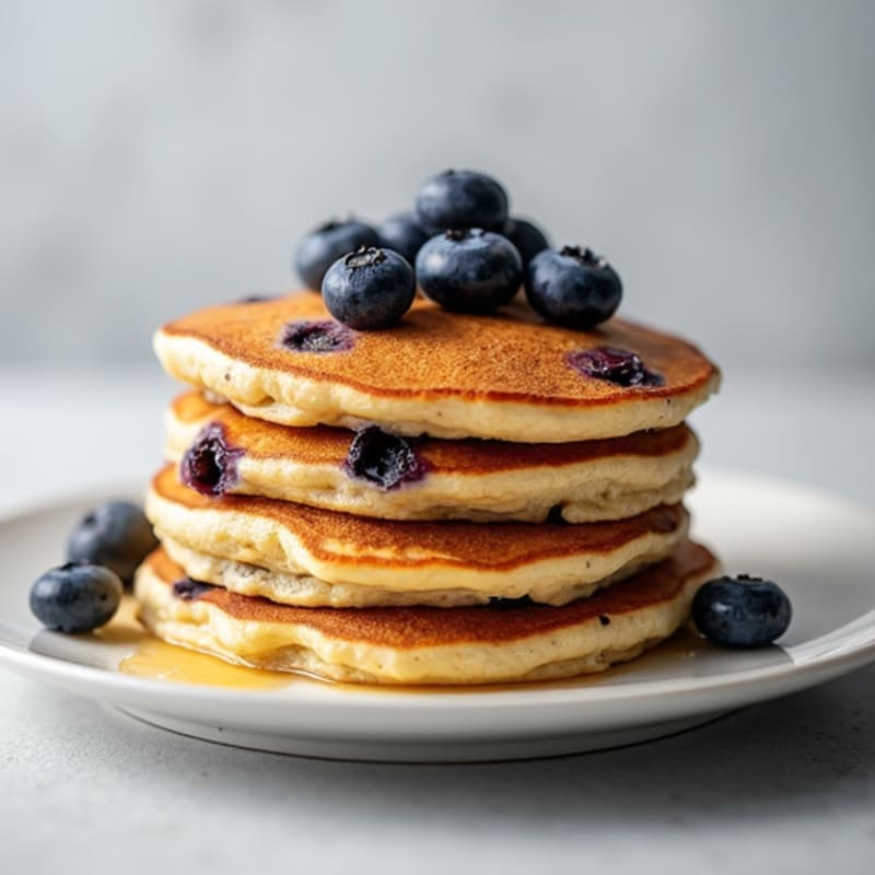 Protein-Packed Blueberry Cottage Cheese Pancakes