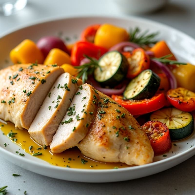 Sheet Pan Lemon-Herb Chicken and Roasted Vegetables