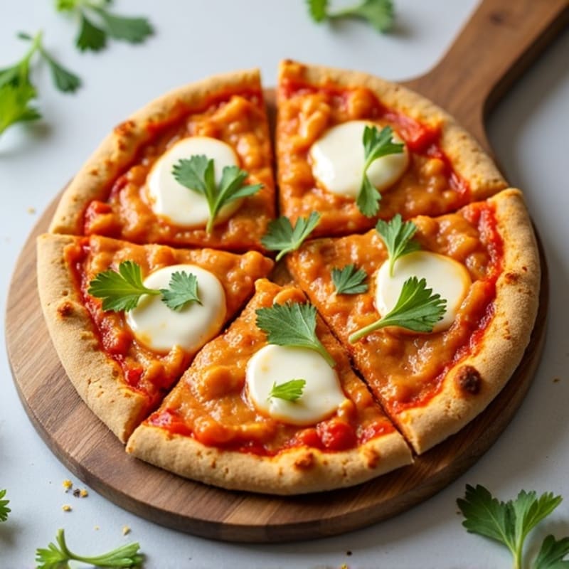 Healthy Buffalo Chicken Pizza