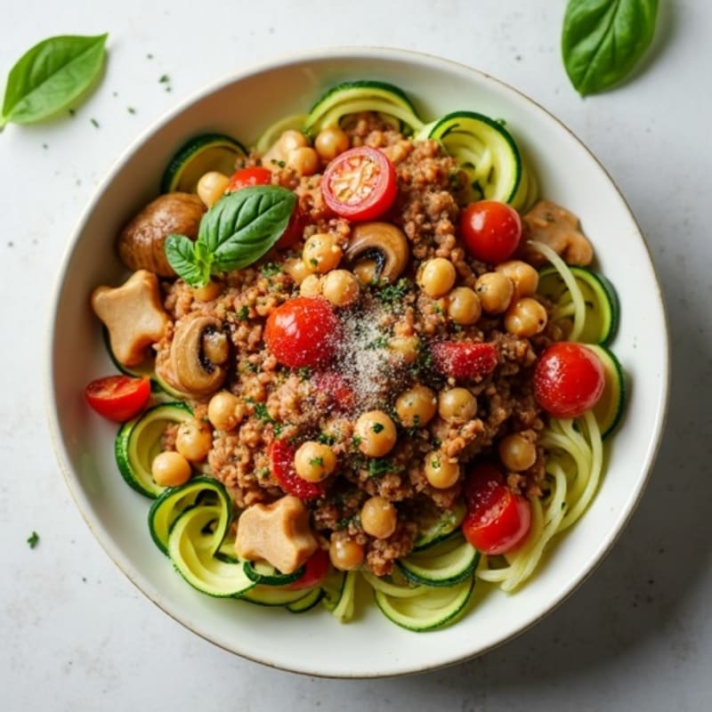 Hearty Mushroom Ragu with Zucchini Noodles