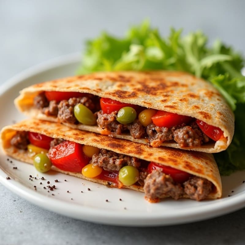 Spicy Steak and Bell Pepper Quesadillas