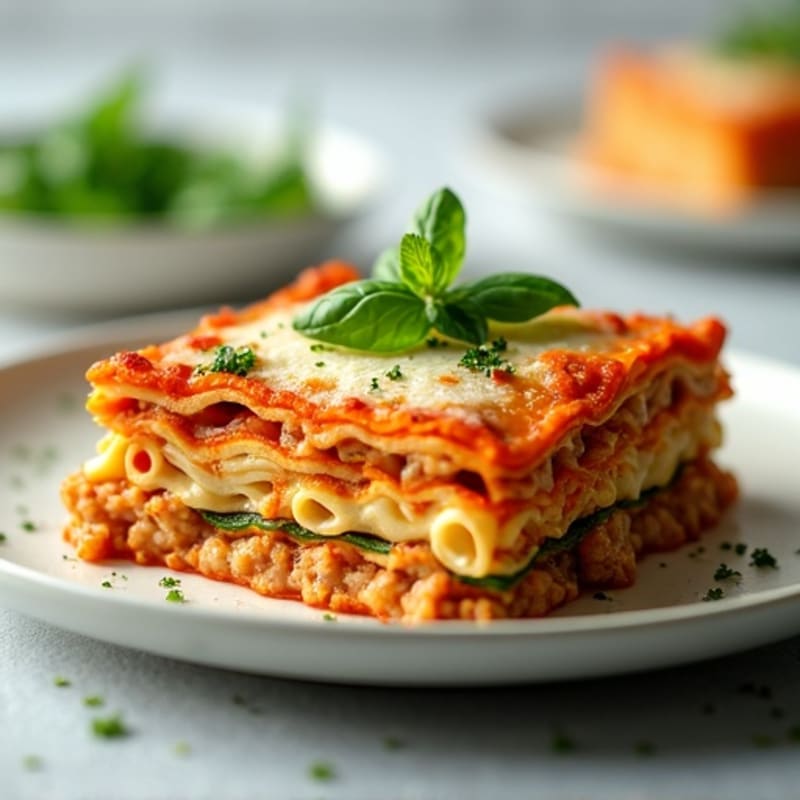Lean Turkey Zucchini Lasagna with Fresh Herbs