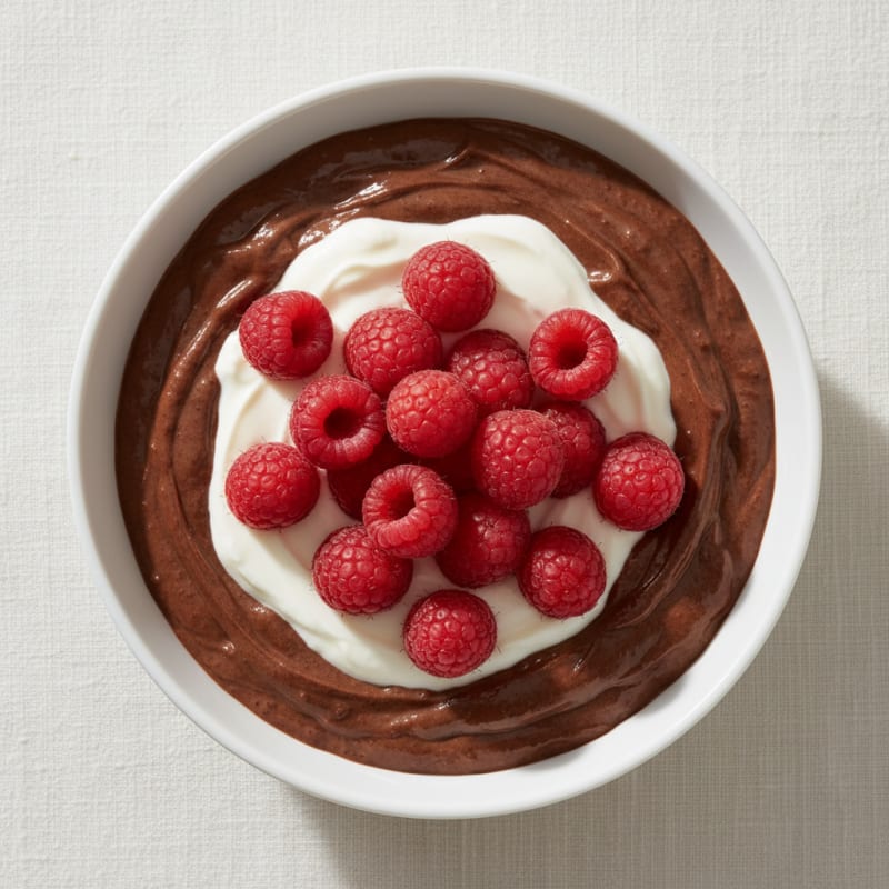 Silky Chocolate Protein Pudding with Greek Yogurt