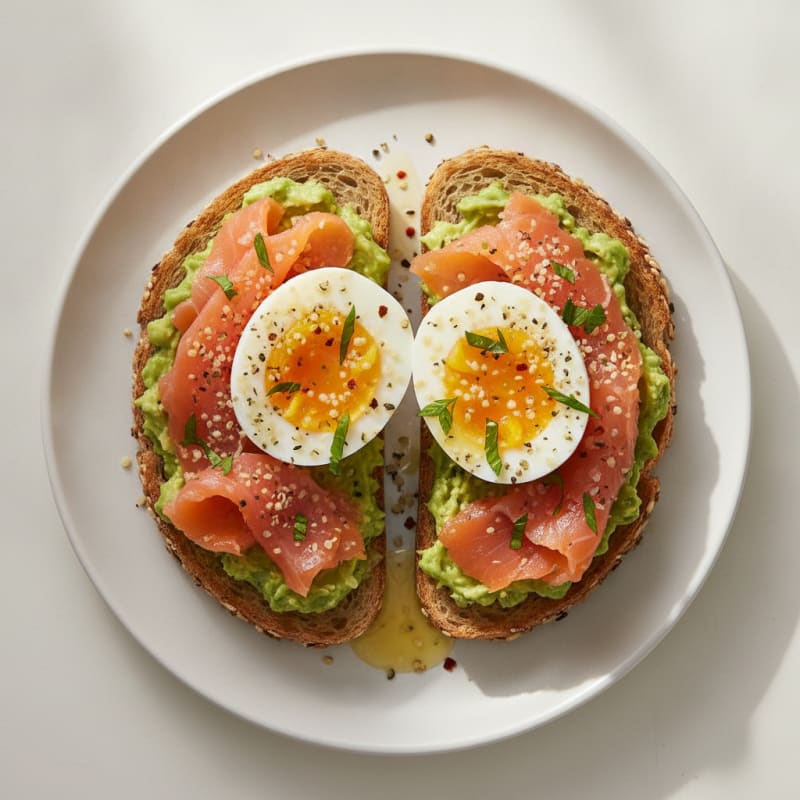 Soft-Boiled Eggs with Avocado Toast