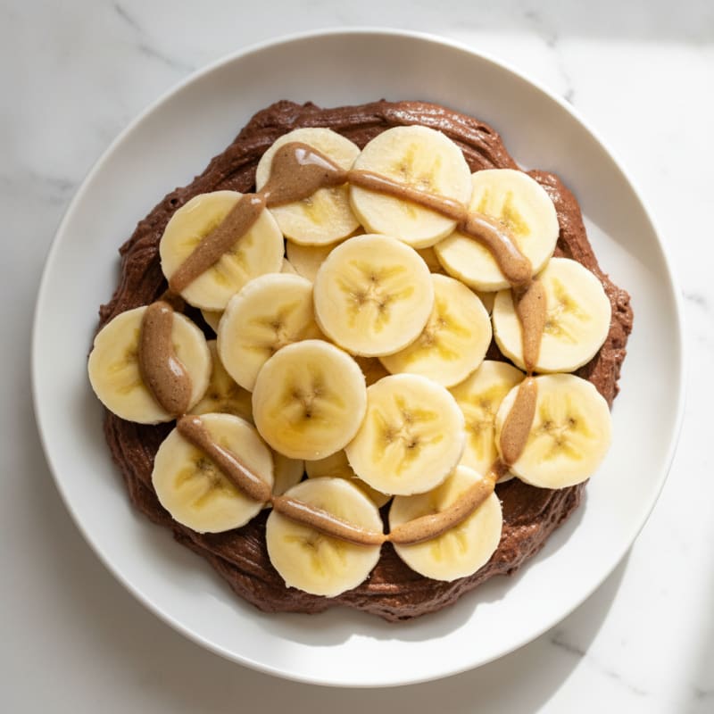 Silky Chocolate Protein Pudding with Sliced Banana