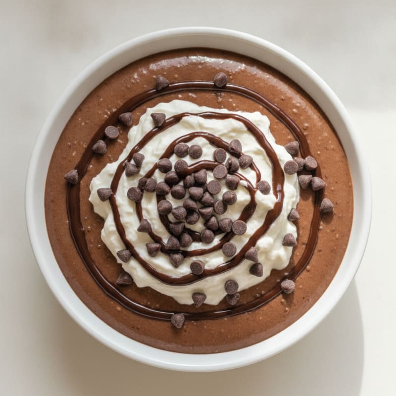 Silky Chocolate Protein Pudding with Greek Yogurt