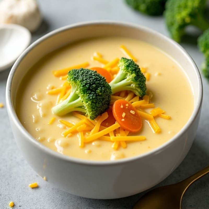 Creamy Healthy Broccoli Cheddar Soup