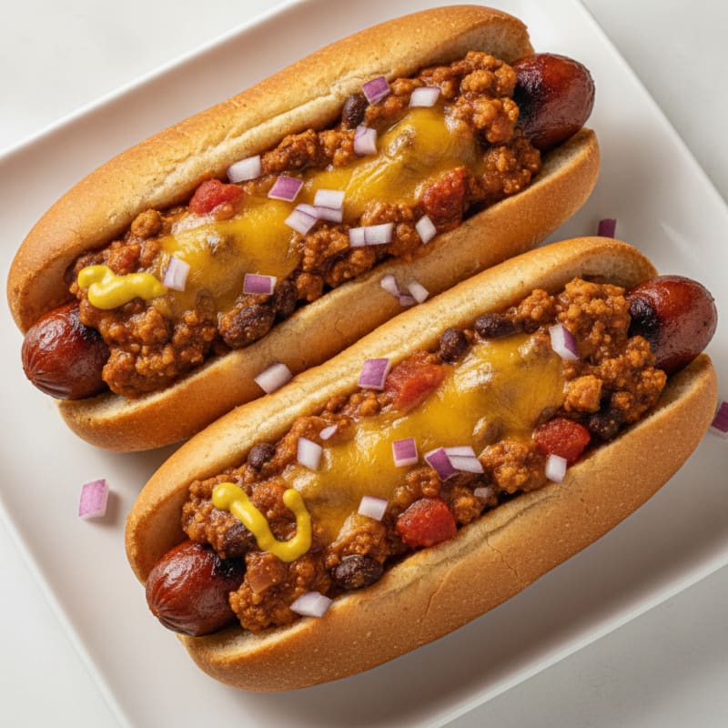 Classic Chili Cheese Hot Dogs