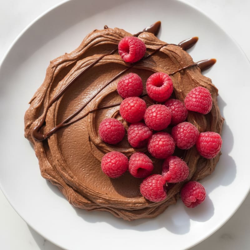 Chocolate Avocado Mousse with Berries