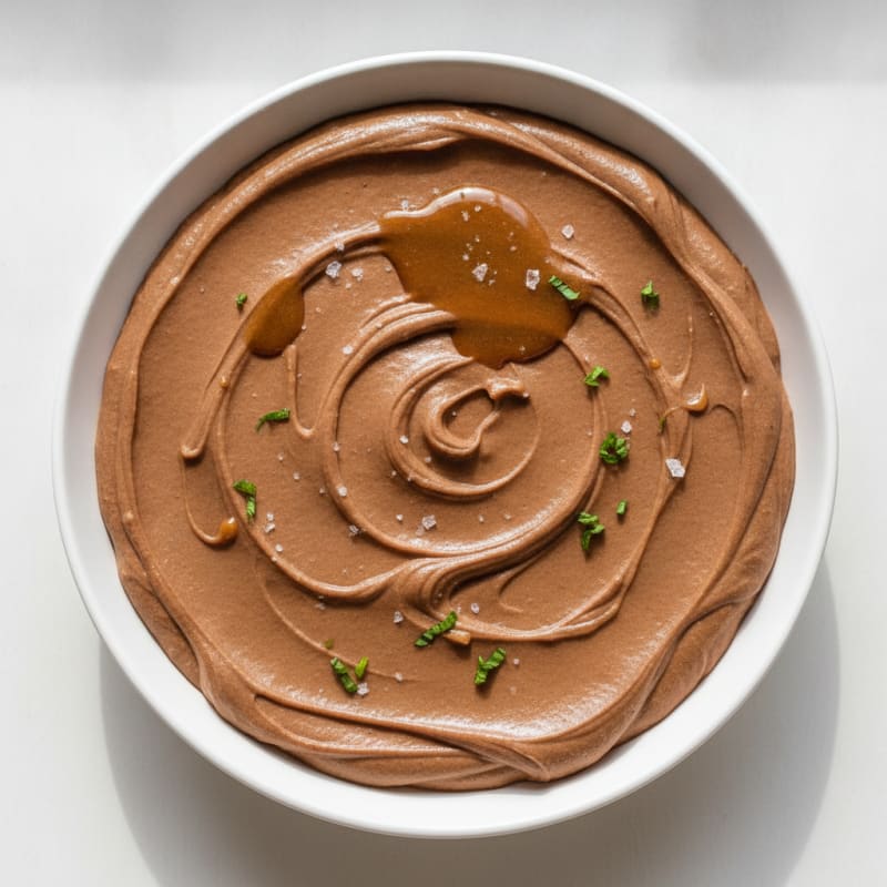 Silky Chocolate Protein Mousse with Almond Butter
